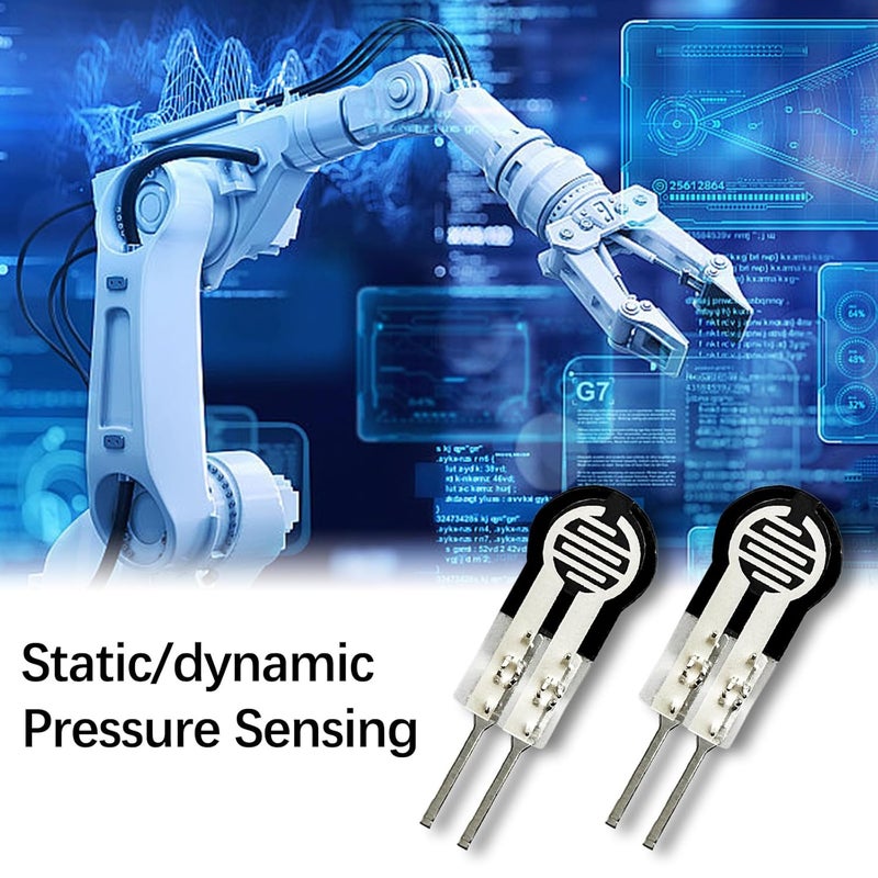 Flylin 2Pcs Thin Film Pressure Sensor, 20g-10Kg Flexible High Precise Force Sensing, Force Sensitive Resistor for Switch Smart Electronics Robot (FSR400) - Image 2